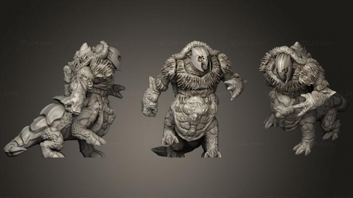 Figurines heroes, monsters and demons (Zoat Turtle2 A, STKM_0584) 3D models for cnc